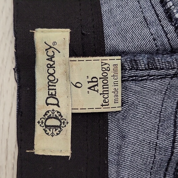 🛍Democracy Womens 6 Ab Technology Dark Wash Denim Jeans Cotton Tapered Leg - Picture 5 of 8